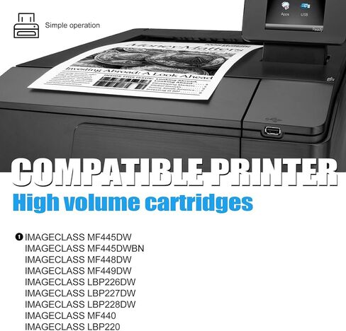 3 Pack CRG 057 Black Toner Cartridge, Compatible for Canon CRG 057 Toner Replacement for ImageCLASS MF445dw ImageCLASS MF445dwbn ImageCLASS MF448dw ImageCLASS MF449dw ImageCLASS LBP226dw Printer in Kuwait