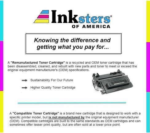 استبدال خرطوشة الحبر المعاد تصنيعها من Inksters of America لـ HP 42A MICR Q5942A MICR / 02-81135-001 لـ LaserJet 4240 4240N 4250 4250N 4250TN 4250DN 4250DTN 4250DTNSL 4350 4350N (أسود) in Kuwait