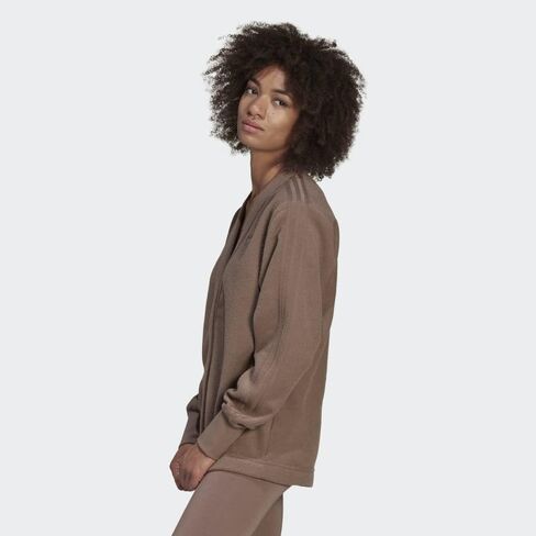 سترة صوفية نسائية من adidas Originals Winterease، بني فاتح، مقاس صغير in Saudi Arabia