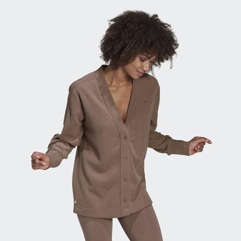 سترة صوفية نسائية من adidas Originals Winterease، بني فاتح، مقاس صغير in Saudi Arabia