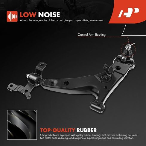 A-Premium Set of 12, Front Lower Control Arm, Lower Ball Joint, Inner Outer Tie Rod End, Front & Rear Sway Bar Link, Compatible with Toyota Corolla 1993 1994 1995 L4 1.8L, FWD Only in Saudi Arabia