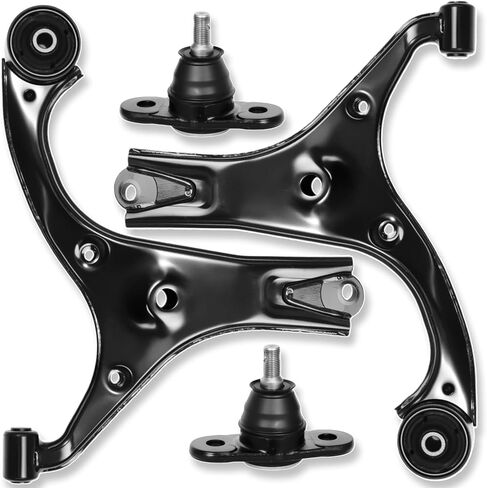 4pc Front Lower Control Arm Suspension Ball Joint Compatible with Fit for Hyundai Accent, for Kia Rio Rio5 2006 2007 2008 2009 2010 2011#OE K640403 K640404 K500015 in Kuwait