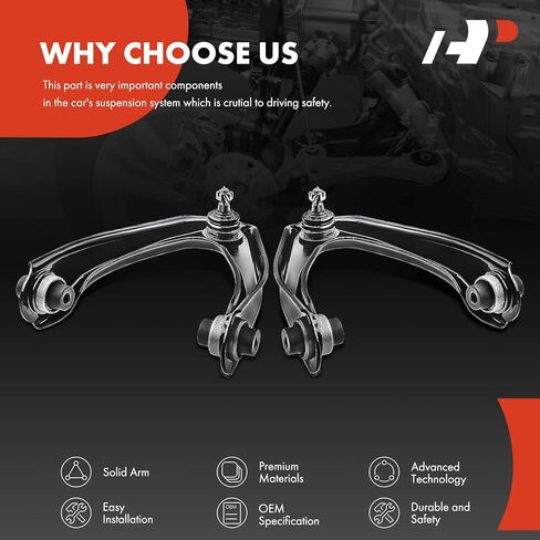 A-Premium 2 × ذراع التحكم العلوي الأمامي، مع وصلة كروية وبطانة، متوافق مع Honda CR-V 1997 1998 1999 2000 2001 in Saudi Arabia