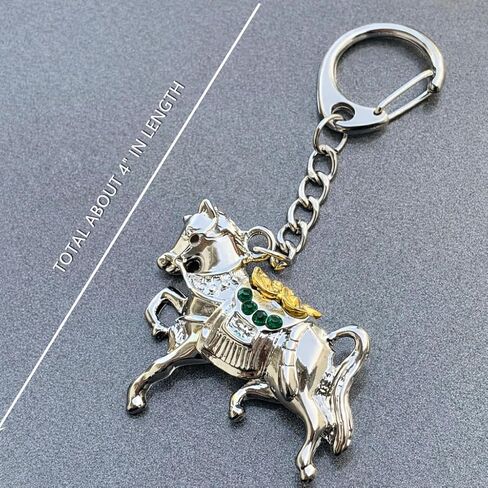 Betterdecor Feng Shui 2026 Zodiac Tribute Horse Keychain Key Ring Handbag Hanging Gift in Saudi Arabia