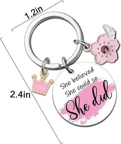 Inspirational Keychain Encouragement Gifts for Women Motivational Uplifting Gift for Friends Daughter Sister Thankgiving Christmas Gift Ideas Positive Affirmation Keyring in Kuwait