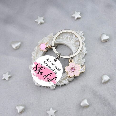 Inspirational Keychain Encouragement Gifts for Women Motivational Uplifting Gift for Friends Daughter Sister Thankgiving Christmas Gift Ideas Positive Affirmation Keyring in Kuwait