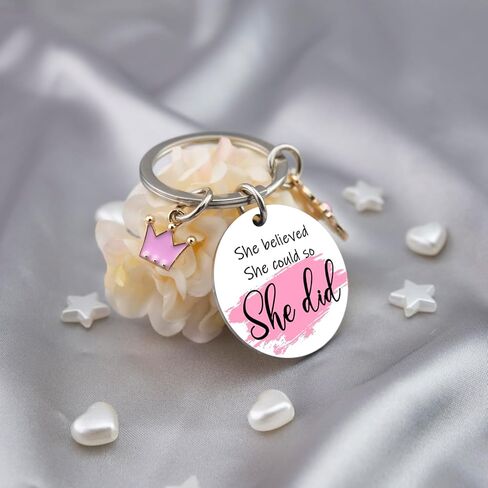 Inspirational Keychain Encouragement Gifts for Women Motivational Uplifting Gift for Friends Daughter Sister Thankgiving Christmas Gift Ideas Positive Affirmation Keyring in Kuwait