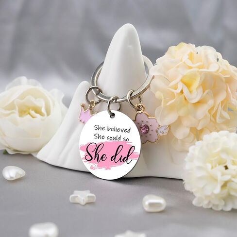 Inspirational Keychain Encouragement Gifts for Women Motivational Uplifting Gift for Friends Daughter Sister Thankgiving Christmas Gift Ideas Positive Affirmation Keyring in Kuwait