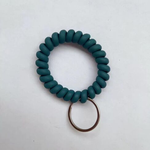 6 Pack multiple colocrs Spiral Coil Wrist Keychains Soft Stretchy Plastic, for Gym, Running, Outdoor & Everyday Use – Lightweight & Multi-Purpose in Kuwait