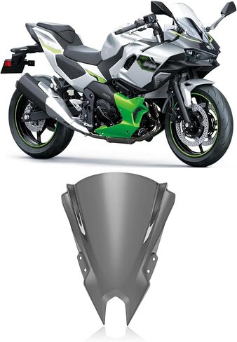 for Ninja 7 Hybrid 2024-2025 Motorcycle Front Windshield Windscreen Baffle Wind Deflectors Ninja 7 Hybrid (Black) in Kuwait