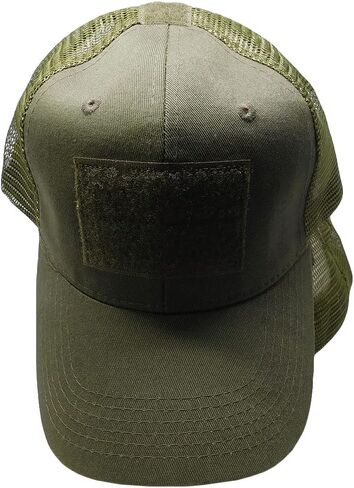 Trade Winds Olive Green Drab Operator Operators Tactical Patch Mesh Trucker Adjustable Embroidered Baseball Cap Hat in Saudi Arabia