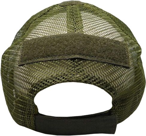 Trade Winds Olive Green Drab Operator Operators Tactical Patch Mesh Trucker Adjustable Embroidered Baseball Cap Hat in Saudi Arabia