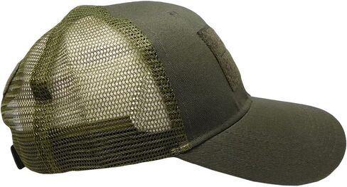 Trade Winds Olive Green Drab Operator Operators Tactical Patch Mesh Trucker Adjustable Embroidered Baseball Cap Hat in Saudi Arabia