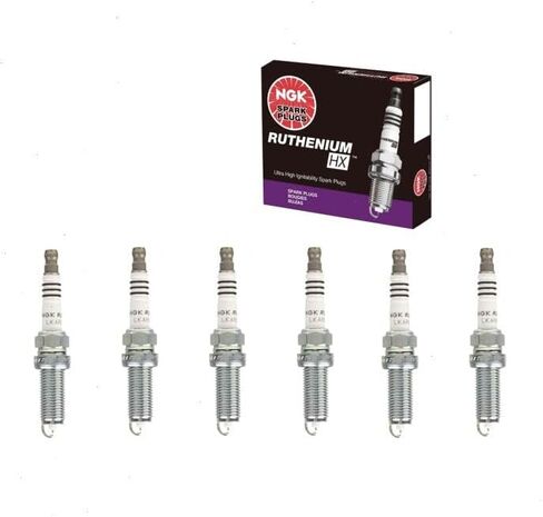 6 pc NGK Ruthenium HX Spark Plugs compatible with Infiniti G37 3.7L V6 2008-2013 in Saudi Arabia