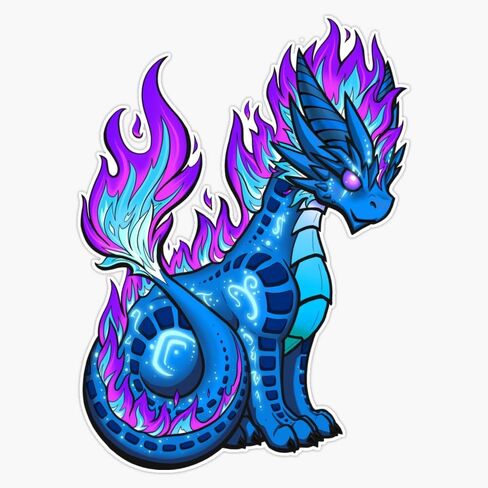 Arcane Dragon Sticker Bumper Sticker Vinyl Decal 5" in Saudi Arabia