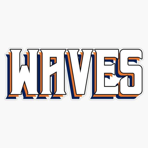 ملصق MAGNET Pepperdine University Waves المغناطيسي الممتص للصدمات مقاس 5 بوصة in Saudi Arabia
