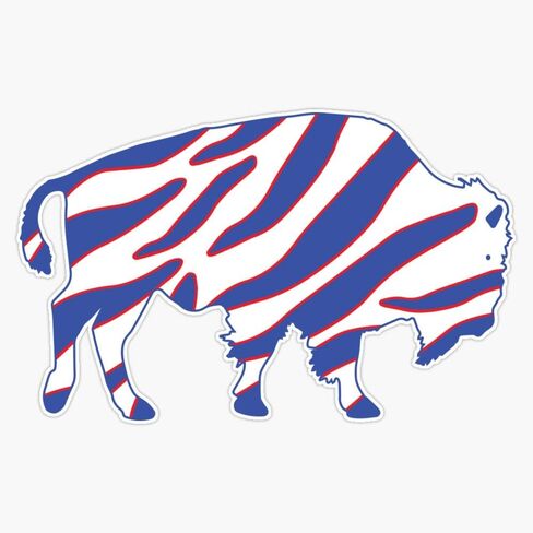 Magnet Buffalo Zubaz Magnet Vinyl Decal Sticker 5" in Saudi Arabia