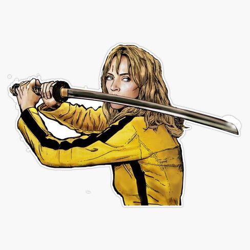 MAGNET Beatrix Kiddo، ملصق مغناطيسي مقاوم للماء من الفينيل للسيارة ملصق مغناطيسي مقاوم للماء من الفينيل مقاس 5 بوصات in Saudi Arabia