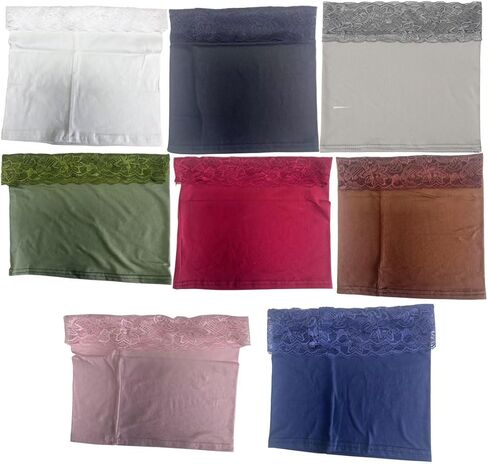 8 قطع قبعات حجاب داخلية إسلامية للنساء تحت الحجاب قبعة صغيرة قابلة للتنفس غطاء أنبوبي in Kuwait