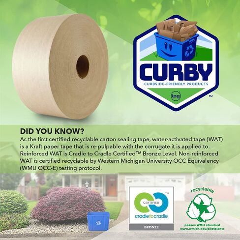 شريط منشط بالماء قابل لإعادة التدوير من IPG، بكرة إعادة تعبئة 2.83 بوصة × 100 متر in Kuwait