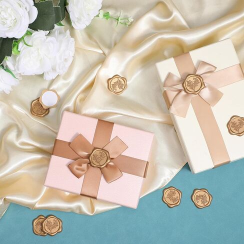 30 قطعة من ملصقات ختم الشمع الذهبي، ملصقات ختم الشمع ذاتية اللصق العتيقة، باقة زهور كلاسيكية لدعوة الزفاف على شكل مغلف لتغليف الهدايا وسجل القصاصات in Kuwait