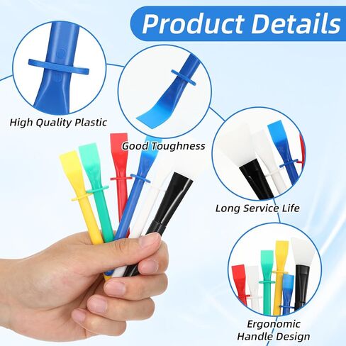 35 Pcs Silicone Glue Brush and Plastic Spreader Set Plastic Glue Applicators Easy Clean Glues Brushes Flatback Glues Applicator Sticks for Woodworking Crafts DIY Projects Timber Paper and Handicrafts in Kuwait