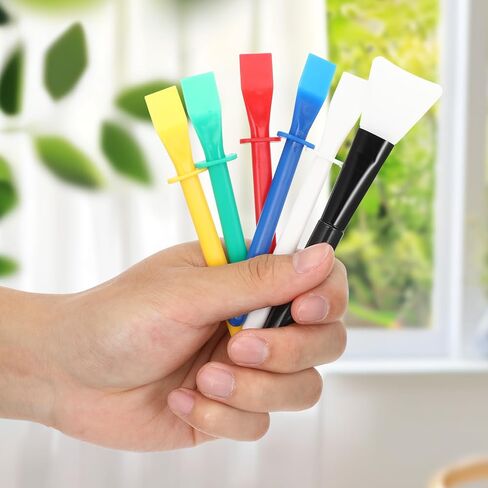 35 Pcs Silicone Glue Brush and Plastic Spreader Set Plastic Glue Applicators Easy Clean Glues Brushes Flatback Glues Applicator Sticks for Woodworking Crafts DIY Projects Timber Paper and Handicrafts in Kuwait