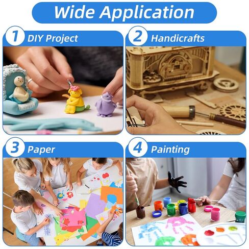 35 Pcs Silicone Glue Brush and Plastic Spreader Set Plastic Glue Applicators Easy Clean Glues Brushes Flatback Glues Applicator Sticks for Woodworking Crafts DIY Projects Timber Paper and Handicrafts in Kuwait