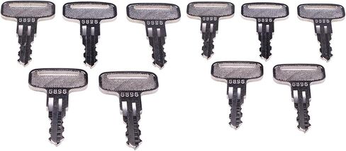 10PCS Ignition Keys 160431 0160431 Compatible with Manitou Clarke Linde Polaris Landpride Zero Wacker Neuson in Kuwait