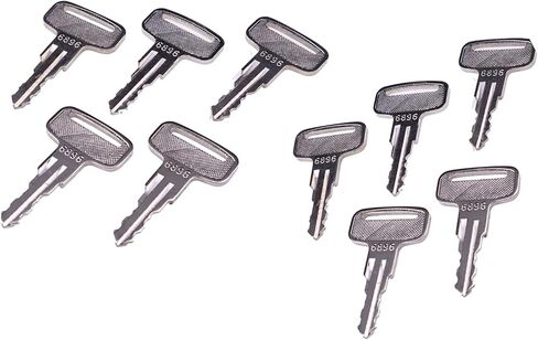 10PCS Ignition Keys 160431 0160431 Compatible with Manitou Clarke Linde Polaris Landpride Zero Wacker Neuson in Kuwait