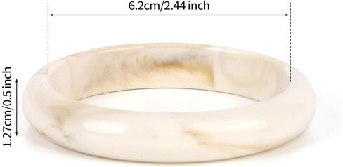 Resin Bangle for Women, Chunky Acrylic Bangle Bracelet Geometric Acetate Wide Cuff Wristband Statement Jewelry for Party & Casual Wear in Saudi Arabia