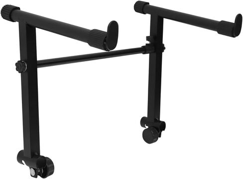 Vaguelly 1 Set of 2 Tier Keyboard Stand Second Tier Keyboard Stand Adjustable Width 45- 75cm/ 16.5- 29.5Inch Keyboard Stand Extension Iron Second Tier Keyboard Stand in Kuwait