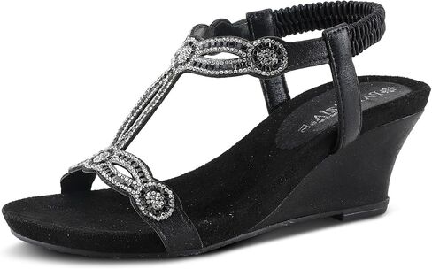 صندل نسائي لامع بحزام الكاحل من PATRIZIA in Kuwait