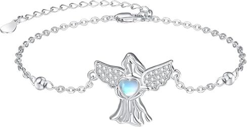 أساور الملاك Palpitate للنساء 925 من الفضة الاسترليني Angel Wing هدايا عيد الميلاد والذكرى السنوية لأعياد الميلاد in Saudi Arabia