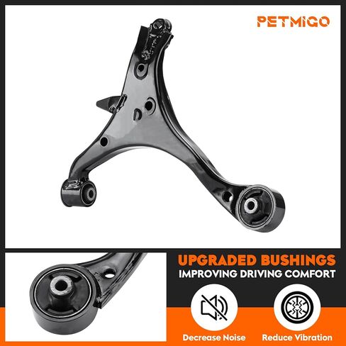 Front Lower Control Arms w/Ball Joints Replacement Suspension Kit for Honda Civic Acura EL 2001 2002 2003 2004 2005, with Outer Inner Tie Rods Stabilizer Sway Bars K640287 K640288 K90332 (10PCS) in Saudi Arabia