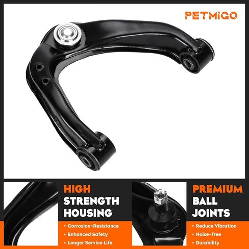 Front Upper Control Arms w/Ball Joints Replacement Suspension Kit for for 2005-2012 Nissan Pathfinder, 2005-2015 Nissan Xterra, 2005-2019 Frontier Sway Bars Tie Rod End K621245 K621246 (10PCS) in Saudi Arabia