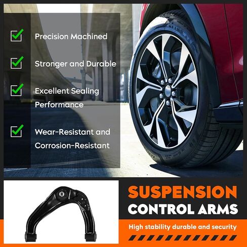 Front Upper Control Arms w/Ball Joints Replacement Suspension Kit for for 2005-2012 Nissan Pathfinder, 2005-2015 Nissan Xterra, 2005-2019 Frontier Sway Bars Tie Rod End K621245 K621246 (10PCS) in Saudi Arabia