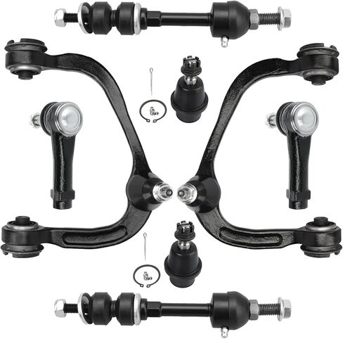 2WD Front Upper Control Arm kit for Ford F-150 2005-2008; for Lincoln Mark LT 2006-2008 w/Lower Ball Joints Sway Bar Links Outer Tie Rod Ends in Saudi Arabia