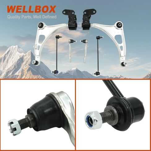 6 PCs Lower Control Arm With Ball Joint Sway Bar Outer Tie Rod for 2014-2020 Acura MDX K623549, K623548, K750678, K750679, ES801204, ES801205. in Saudi Arabia