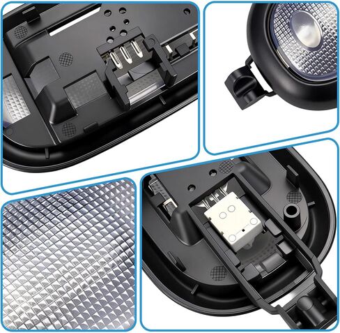 Dome Light with Lens & Bulbs for Rear Overhead Roof Parts Compatible with 2011-2018 Jeep Wrangler JK JKU Interior Map Reading Light Accessories LED Replaces 5KQ79DX9AC in Kuwait
