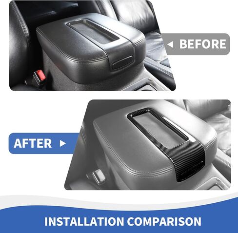 Carbon Fiber Center Console Armrest Box Storage Trim Cover Compatible with Chevy Silverado/Suburban/Avalanche/Tahoe/GMC Yukon/GMC Sierra 2007-2013 in Saudi Arabia