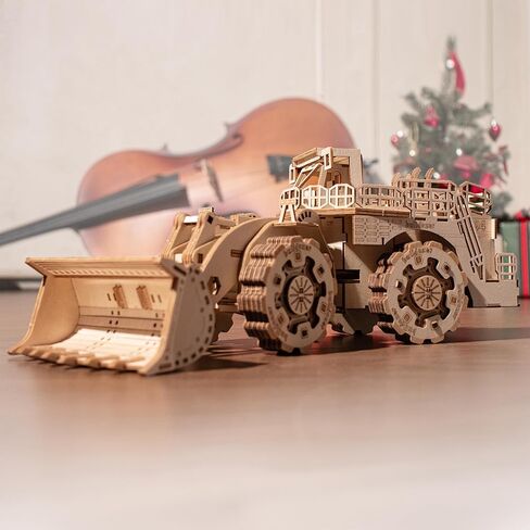 3D Wooden Puzzles,Bulldozer Model Kits, Wooden Puzzles for Adults and Teens, Educational Brain Teaser Assembly Model Car, Gifts for Christmas/Birthday in Kuwait