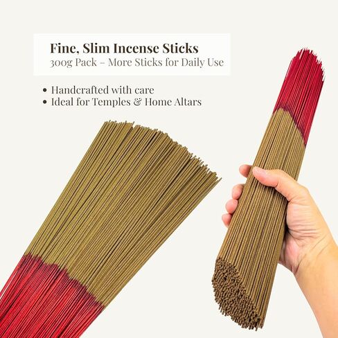I H INCENSE HOUSE+ – ShinZuo Agarwood Joss Incense Sticks 30cm, 300g (Approx. 380–420 Slim & Low Smoke Fine Sticks) – Traditional Taiwanese Bamboo-Core Incense for Rituals, Prayer & Daily Use (1) in Saudi Arabia