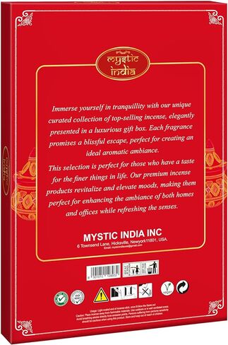 Mystic India - Hem Incense Palo Santo 4 Tube Hexa & 3 Box Cones with Free Incense Holder & Cone Holders in Saudi Arabia