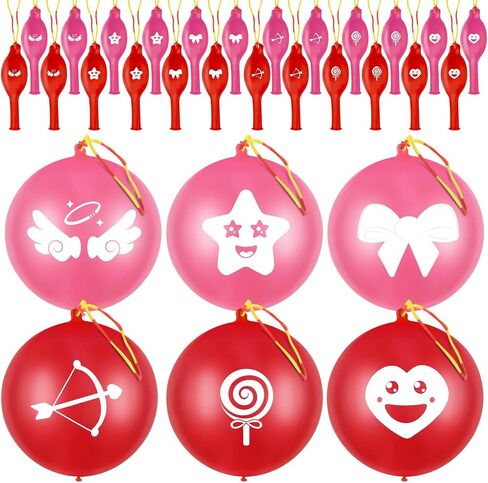 36 Pcs Farm Animals Punch Balloons with Rubber Band Handle Heavy Duty Farm Animals Themed for Kids Party Favors (Farm Animals Themed, 36) in Kuwait