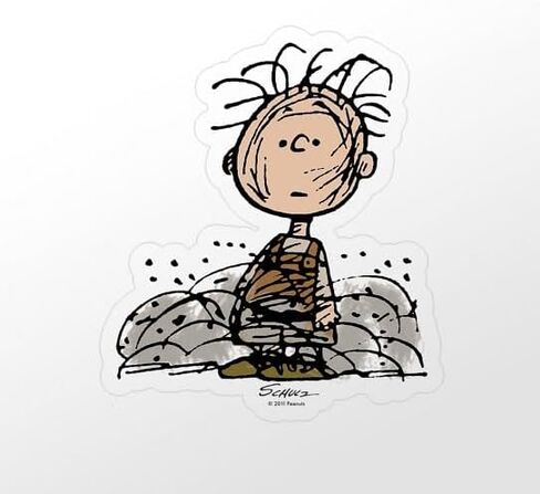 ملصق صغير مقطوع بالقالب من CafePress Pigpen، مقاس 3 × 4 بوصات شفاف in Kuwait