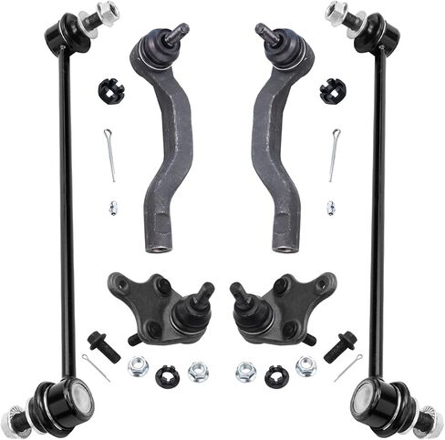 Detroit Axle - Front Suspension Kit for Toyota RAV4 Lexus HS250h NX300 NX300h NX200t Scion tC, 2 Outer Tie Rod Ends, 2 Lower Ball Joints, 2 Sway Bars Replacement in Saudi Arabia