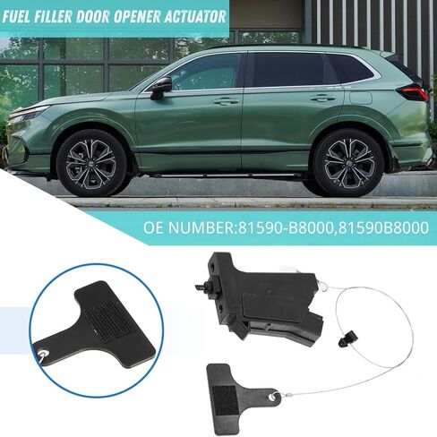 Fuel Door Lock Actuator 81590-B8000 Compatible with Hyundai Santa Fe 2013–2018, for Santa Fe XL 2019 – Gas Filler Door Opener with Release Cable, 2-Pin Plug Style in Saudi Arabia