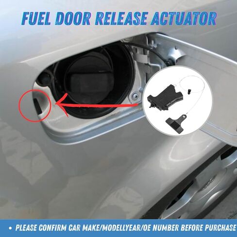 Fuel Door Lock Actuator 81590-B8000 Compatible with Hyundai Santa Fe 2013–2018, for Santa Fe XL 2019 – Gas Filler Door Opener with Release Cable, 2-Pin Plug Style in Saudi Arabia