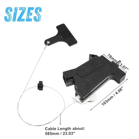 Fuel Door Lock Actuator 81590-B8000 Compatible with Hyundai Santa Fe 2013–2018, for Santa Fe XL 2019 – Gas Filler Door Opener with Release Cable, 2-Pin Plug Style in Saudi Arabia